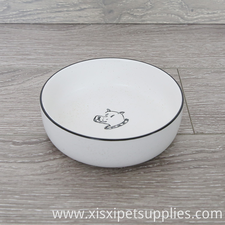 Factory Custom Pet Food Water Bowl Ceramic